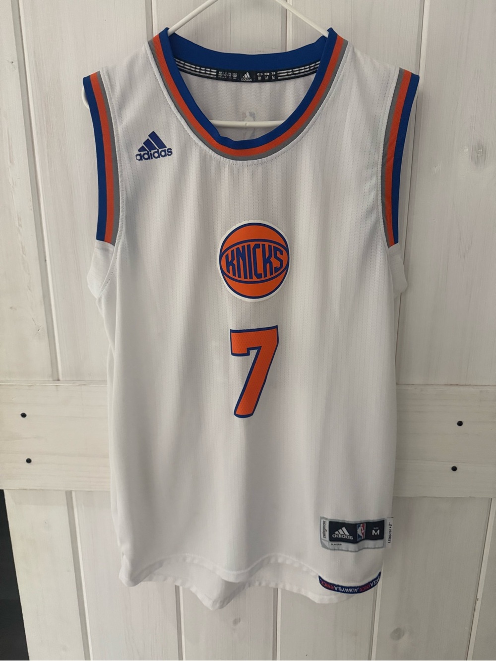 Adidas NBA New York Knicks Carmelo Anthony Christmas Day 2014. Size Medium.